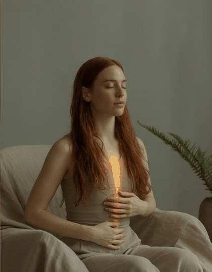 Illustratie van lichaamssignalen die de hele dag doorkomen: honger, spanning, vermoeidheid, uit het Body Intelligence Framework van Agaath Zondervan